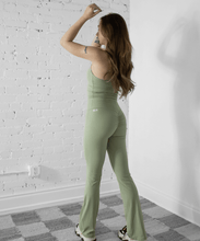 Organic Flared Leggings with scrunch butt design